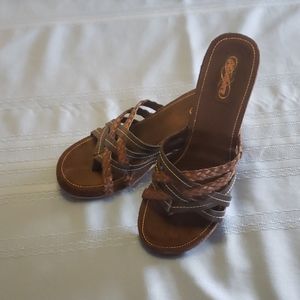 Like new slip on sandals.